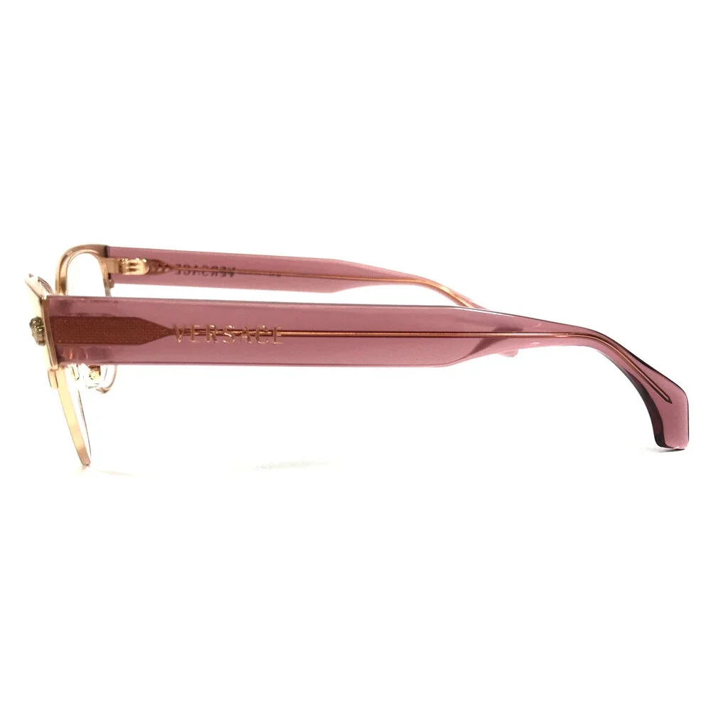 Versace Eyeglasses Frames MOD.1318 1412 Purple Gold Cat Eye Full Rim 53-15-140